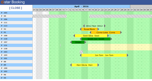 Booking Planner web